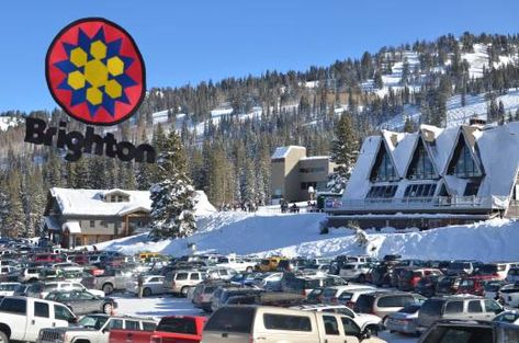 Brighton Base Lodge located Big Cottonwood Canyon #utah #ski Brighton Ski Resort Utah, Sukiyaki Recipe, Big Cottonwood Canyon Utah, Brighton Utah, Ski Utah, Cottonwood Canyon Utah, Utah Ski Resorts, Utah Ski, Mountain Terrain