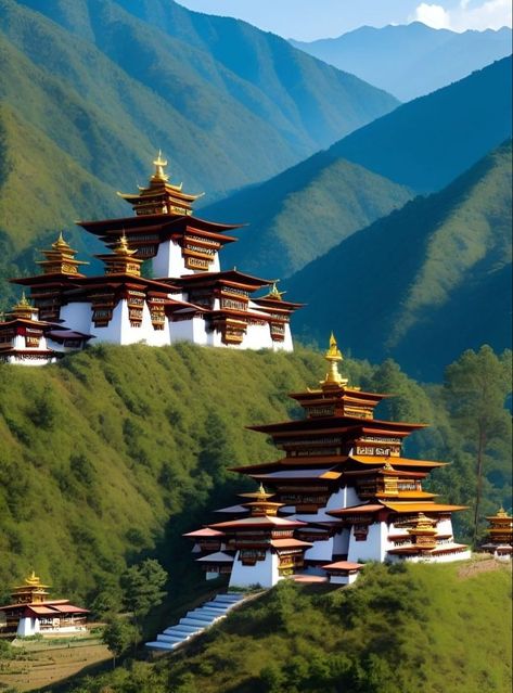 Dream Photography Bhutan🙏🏻 Discover the Breathtaking Landscapes and Rich Cultural Heritage of Bhutan Discover the Breathtaking Landscapes and Rich Cultural Heritage of Bhutan Himachal Culture, Bhutan Photography, Bhutan King, Bhutan Travel, Thunder Dragon, Indus Valley Civilization, Dream Photography, Food Pyramid, Landscape Art Painting