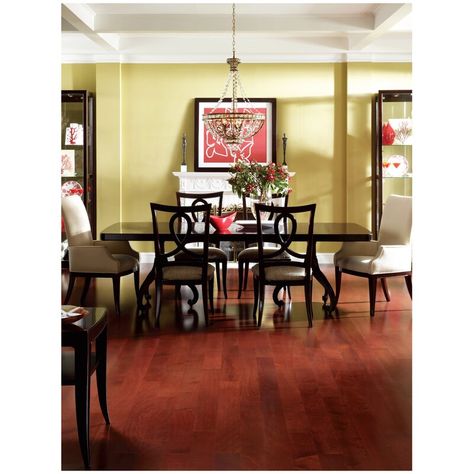 Easoon USA African Heritage Mahogany 1/2" Thick x 5" Wide Varying Length Engineered Hardwood Flooring | Wayfair Kitchen Flooring Options, Wood Floors Wide Plank, Refinish Kitchen Cabinets, Red Tone, Refinishing Floors, Wide Plank Flooring, African Heritage, Engineered Flooring, Bamboo Flooring