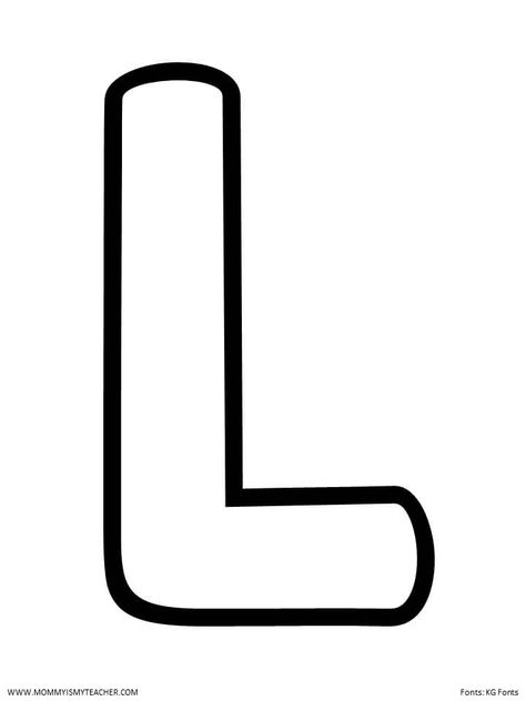 Letter L Template Free Printable, L Is For, Letter L Coloring Pages, L Coloring Pages, L Is For Love, Letter L Worksheets, Writing Practice Preschool, Capital L, Alphabet Letters To Print