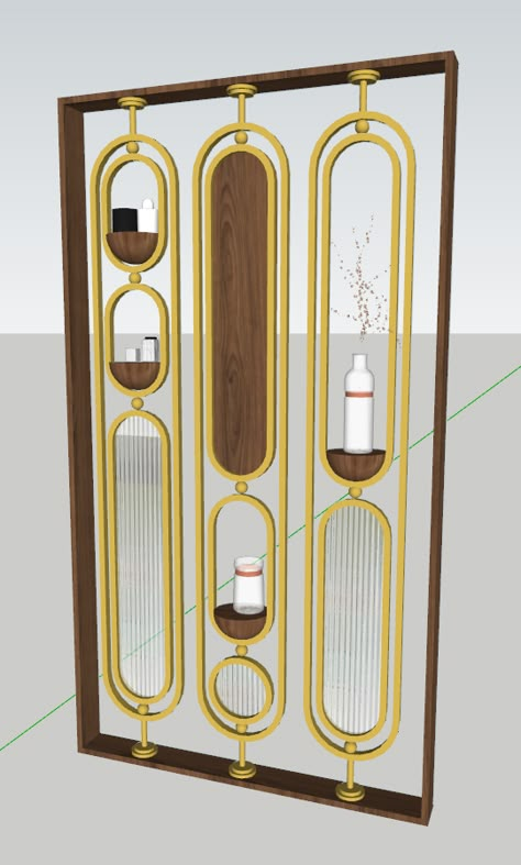 CAPSULE PARTITION WALL Luxury Partition Design, Wood Partition Design, 3d Warehouse Sketchup, Modern Partition, Wood Partition, Autocad Tutorial, Screen Partition, Ware House, Partition Designs