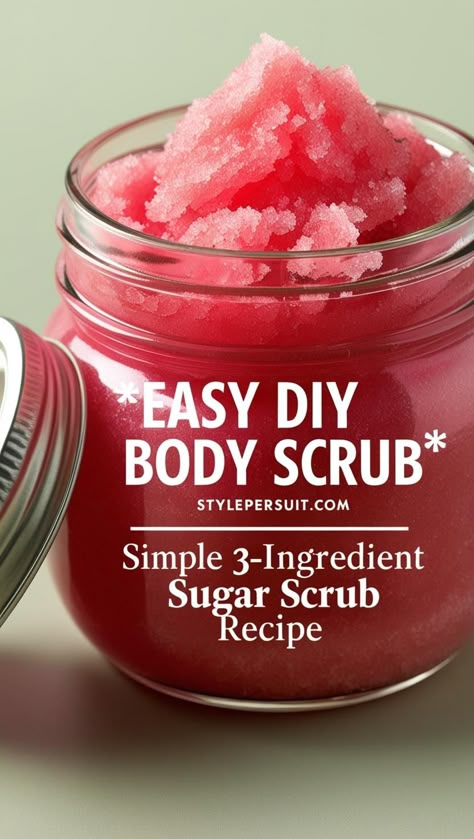 Discover the best DIY sugar scrubs! From an easy sugar scrub to a luxurious vanilla sugar scrub, these ideas will leave your skin glowing. Learn how to make a sugar scrub homemade with an easy sugar scrub recipe or try a whipped sugar scrub recipe for a spa-like feel. Perfect for self-care, these sugar scrub homemade ideas include everything from homemade scrubs body easy DIY to homemade facial scrub options. Sugar Body Scrub Diy Coconut Oil, Salt Scrub Recipe Essential Oils, Homemade Sugar Scrubs Recipes, Homemade Scrubs Recipes, Recipe For Sugar Scrub, Making Your Own Body Scrub, Body Scrub Homemade Recipes Dry Skin, Body Care Homemade, Easy Body Scrub Diy Recipes