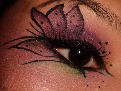 Halloween Eye Makeup Ideas | MABETH & MAKEUP: FOTD: Tiger Lily Eyes for Halloween Flower Makeup Ideas, Fairy Eye Makeup, Fairy Eyes, Fantasy Make-up, Make Up Designs, Butterfly Eyes, Butterfly Makeup, Flower Makeup, Halloween Eye Makeup