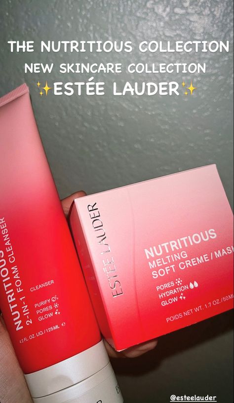 #esteelauder #skincare #esteelaudergiftedme #nutritious #nutritiousesteelauder #moisturizingcream #cleanser #foamcleanser #thenutritiouscollecttion Skincare Collection, Estée Lauder, Foam Cleanser, Estee Lauder, The Collection, Mask, Feelings, Skin