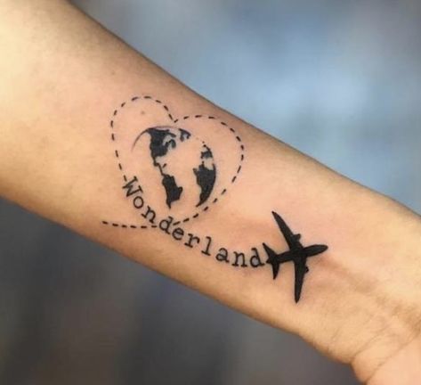 Usa Tattoo Ideas, Rome Tattoo, Airplane Tattoo, Airplane Tattoos, Usa Tattoo, Tattoos Ideas, Travel Tattoo, Tiny Tattoos, Jesus Fish Tattoo