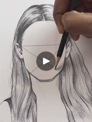 Crazy trick to face drawing ✍️ | By VkartboxFacebook Three Quarter View Face, Quarter View Face, Drawing Tricks, People Faces, Drawing People Faces, Diy Art Projects, Watercolor Wash, Pencil Art Drawings, Pen And Watercolor