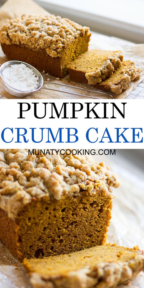 Pumpkin Crumb Cake, Crumb Cake Recipe, Cooking Pumpkin, Thanksgiving Food Desserts, Zucchini Cake, Pumpkin Recipes Dessert, Cake Easy, Gateaux Cake, Desserts For A Crowd