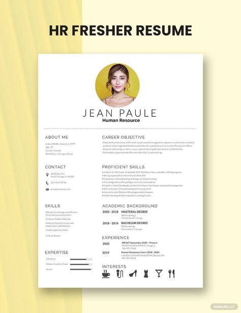 HR Fresher Resume Fresher Resume, Hr Resume, Unique Resume Template, Resume Format For Freshers, Job Resume Template, Microsoft Publisher, Job Resume, Download Resume, Resume Format