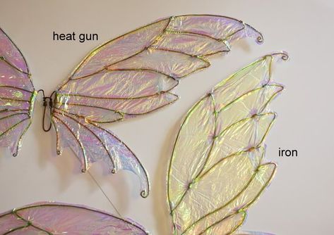 How to Make DIY Fairy Wings with Cellophane, an Easy to Follow Tutorial - Diy Fairy Wings, Fairy Costume Diy, Diy Wings, Fairy Cosplay, Fair Outfits, Diy Kostüm, Fairy Crafts, Fairy Aesthetic, Diy Fairy