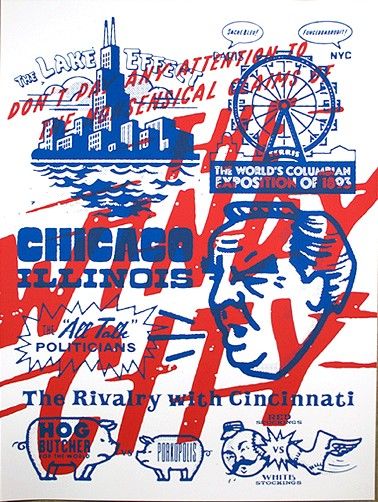 Chicago Graphic, Vintage Chicago Poster, Chicago Watercolor, Chicago Graphic Design, Chicago Murals, Chicago Print, Chicago Poster, Chicago Flag, Chicago Design