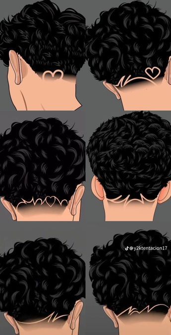 Mens Haircut Designs, Tattoo For Best Friends, Tattoo Leaf, Hair Tattoo Designs, Types Of Fade Haircut, Fade Haircut Designs, Haircut Designs For Men, Narrow Face, Taper Fade Curly Hair