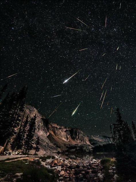 Perseid Meteor Shower, Iron Meteorite, Dream Place, Astral Travel, Meteor Shower, Celebrity Travel, 7 Hours, Dark Skies, Wyoming