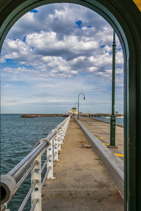 St Kilda Pier -SandraZ St Kilda Beach Melbourne, St Kilda Beach, St Kilda Melbourne, Brighton Pier Illustration, Hermosa Beach Pier, Brighton Palace Pier, British Seaside Piers, The Giver, St Kilda