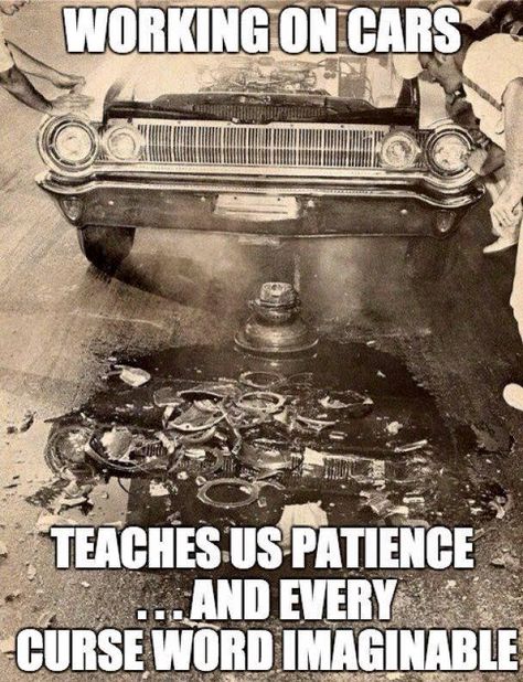 Car Talk's photo. Truck Memes, Mechanic Life, Car Jokes, Funny Car Memes, Mechanic Humor, Car Quotes, Car Memes, Old Car, Rat Rods