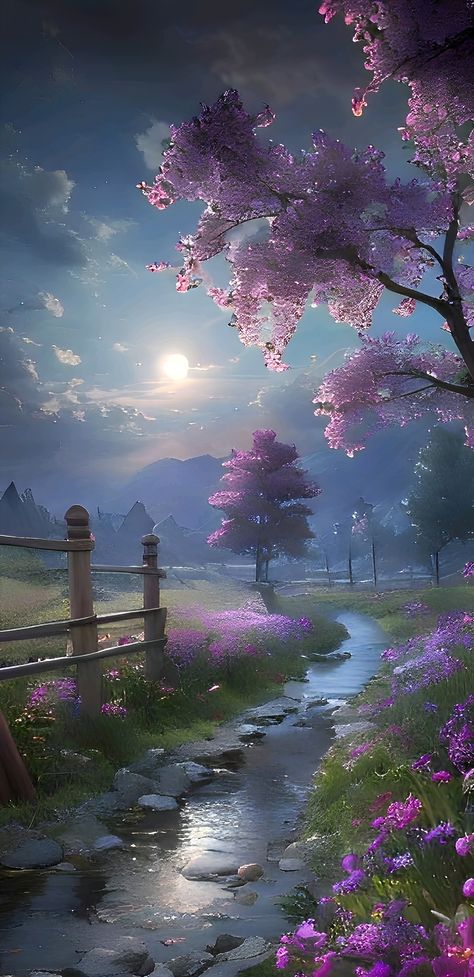 America Nature, Moon Beauty, Fantasy Wall Art, Landscape Photography Nature, Flower Art Images, Beautiful Wallpapers Backgrounds, Beautiful Images Nature, Beautiful Landscape Wallpaper, Landscape Drawings