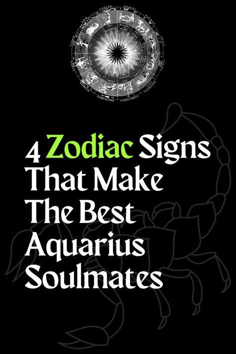 4 Zodiac Signs That Make The Best Aquarius Soulmates – Zodiac Heist Aquarius Soulmate, Aquarius And Scorpio, Libra Virgo, Capricorn Facts, Aries Facts, Aquarius Pisces, Scorpio Facts, Sagittarius Capricorn, Aquarius Facts