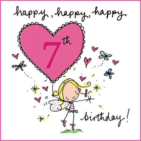 Backyard Neighbor: HAPPY 7th BIRTHDAY PINK SATURDAY - CONGRATULATIONS Happy Birthday Cards Images, Emergency Whistle, Birthday Wishes Girl, 6th Birthday Girls, Birthday Cards Images, Birthday Wishes For Kids, Happy 8th Birthday, Birthday Wishes For Daughter, Happy 7th Birthday