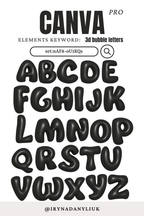 Black 3d Bubble Alphabet Letters Font fonts #font #fonts 2.664 my type #mytype scrapbook letters #scrapbookletters hand lettering alphabet fonts #handletteringalphabetfonts letter h #letterh letter art design #letterartdesign magic circle #magiccircle Bubble Alphabet Letters, Canva Letters, 3d Tipografi, Font Canva Lettering, Bubble Alphabet, Alfabet Font, Bubble Letter Fonts, Design Alphabet, Scrapbook Letters