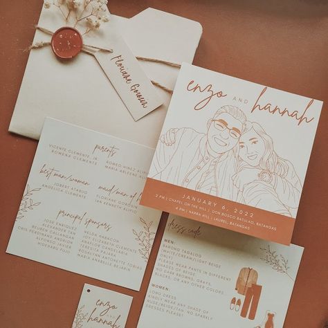 Ninong Ninang Invitation, Filipiniana Invitation, Filipiniana Modern, Filipiniana Wedding Theme, Med Student Gift, Filipiniana Wedding, Filipino Wedding, Stationery Inspiration, Handwritten Letters