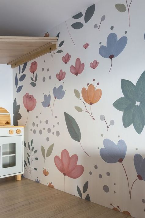 Easy Wall Painting Ideas, Easy Wall Painting, Girls Room Paint, Wall Murals Diy, Kids Room Paint, Girl Bedroom Walls, Diy Wall Painting, Room Wall Painting, Bedroom Wall Designs