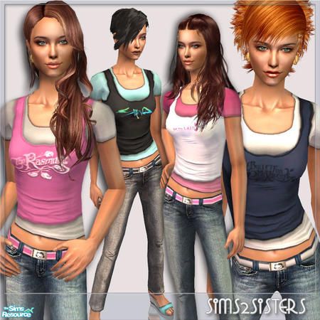 sims2sisters' S2S Collection No.270309 AF - Set Sims 2 Cc Clothing, Sims 2 Mods, The Sims Mods, The Sims 2 Cc, 2000s Clothes, Ts2 Cc, Sims 1, Sims 2 Cc, I'm Bored