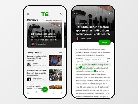 News App Ui Design, News App Design, News App Ui, App Badges, Blog Webdesign, Social App Design, Hotel Booking App, Ux Design Principles, App Home Screen