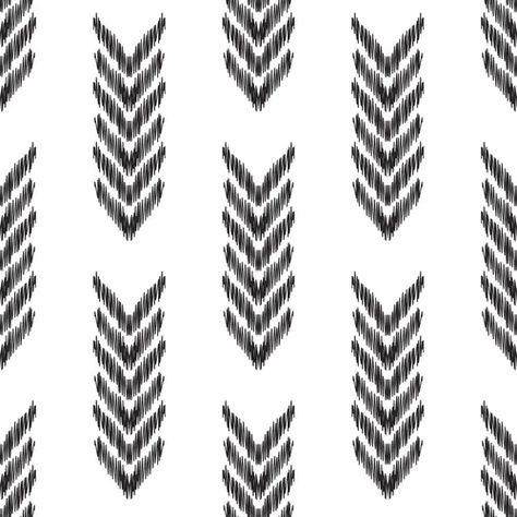 Ikat seamless pattern ethnic ornament Royalty Free Vector Ikat Pattern Vector, Fashion Textile Prints, Ikkat Pattern, Hoodie Vector, Black And White Texture, Vector Clothes, Print Design Trends, Background Black And White, Clothing Templates