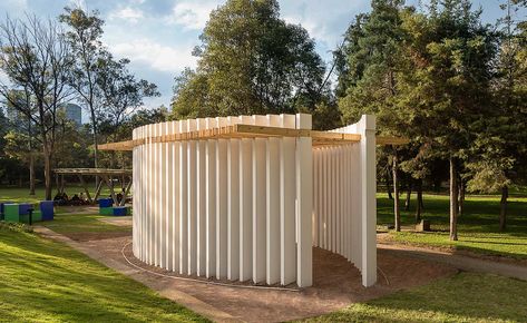 Materia. Small Structures, Wooden Pavilion, Pavilion Plans, Pool Pavilion, Pavilion Architecture, Mexico Design, Pavilion Design, Concrete Architecture, Temporary Structures