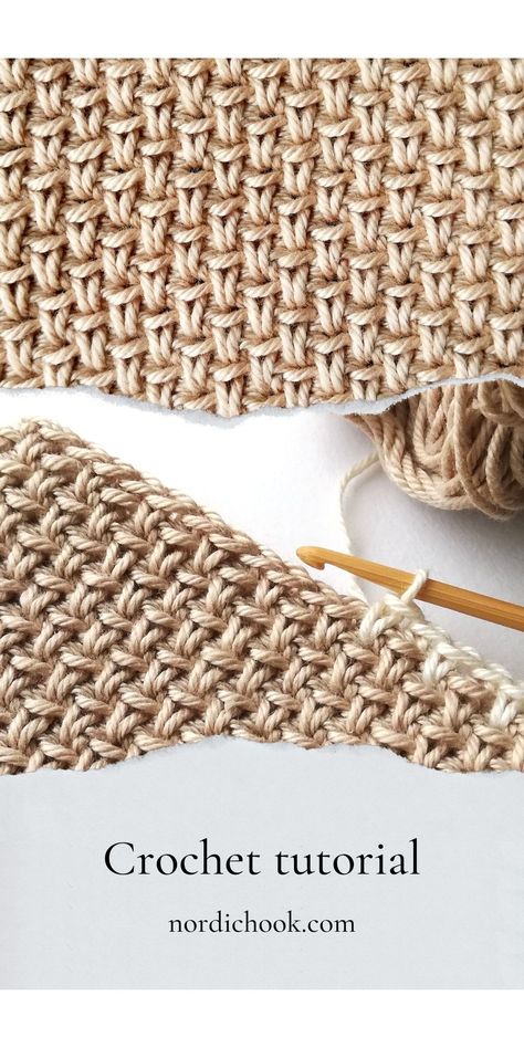 Pike Stitch Crochet, Prairie Stitch Crochet, Tuscan Stitch Crochet, Crochet Spike Stitch Free Pattern, Bulky Yarn Crochet Stitches, Crochet Weave Pattern, Crochet Projects With One Skein, Spike Crochet Stitch, Counterpane Stitch Crochet