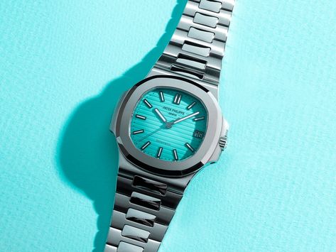 Patek Philippe Tiffany, Patek Philippe Watches, Surreal Photos, Expensive Watches, Blue Watches, Patek Philippe Nautilus, Tiffany Blue, Nautilus, Patek Philippe