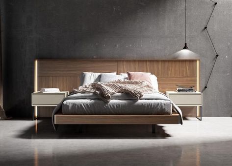 Kenjo Super King Size Storage Bed | Contemporary Super King Size Beds King Size Bed Modern, Long Headboard, King Size Storage Bed, Bed Contemporary, Super King Bed, Simple Bed Designs, King Size Beds, Contemporary Bedroom Furniture, Super King Size Bed