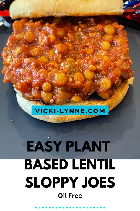 These Lentil Sloppy Joe's will invoke a nostalgic place in your heart. Budget friendly and great for your weight loss journey. They are full of flavor and only pennies to make. Vegetarian Sloppy Joes, Plant Based Eggs, Starch Solution Recipes, Lentil Sloppy Joes, 30 Minute Meals Healthy, Vegan Plant Based, Meals Healthy, Oil Free Vegan, Sloppy Joes