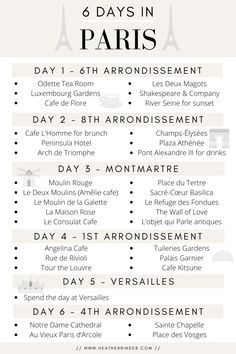 The Perfect 6-Day Paris Itinerary: The Exact Itinerary That I Used In Paris — HEATHER RINDER Paris Trip Planning, Paris 2023, Paris Dream, Paris Itinerary, Paris Travel Tips, Paris France Travel, Paris Travel Guide, Paris Vacation, Travel Paris