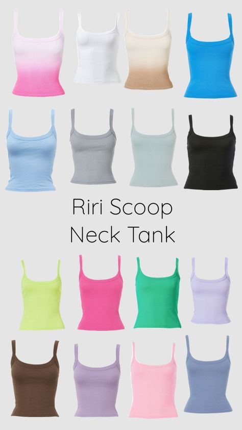 Riri scoop neck tank #riritanktop #supre #clothing #clothinginspo #ririscoopnecktank Riri Tank, Clothing Swap, Tank Outfit, Tank Top Outfits, Bracelets Handmade Beaded, Summer Wardrobe, Your Aesthetic, New Outfits, Scoop Neck