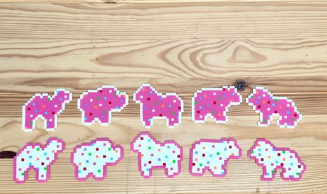 Thing To Make With Perler Beads, Peeler Bead Decor, Micro Perler Bead Patterns, Perler Bead Fridge Magnets, Perler Bead Magnet Patterns, Pearl Or Beads Designs, Rubber Duck Perler Beads, Clear Perler Bead Patterns, Winter Perler Bead Patterns