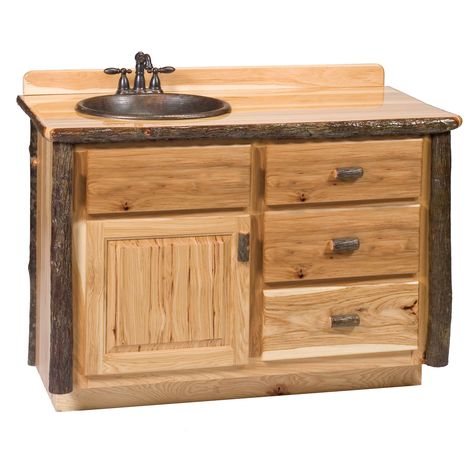 Pirate Bathroom, 42 Inch Vanity, 36 Inch Vanity, 48" Vanity, 36" Vanity, Bathroom Vanity Base Only, Hickory Furniture, Bathroom Vanity Base, Log Furniture