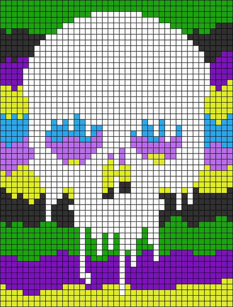 Alpha Patterns Skull, Skull Pixel Art Grid, Crochet Graphgan Patterns Free Pixel Art, Tattoo Cross Stitch Pattern, Crochet Grid Patterns 20x20, 8 Bit Pixel Art Pattern, Pixel Art Spooky, Pixel Crochet Pattern Free, Halloween Pixel Art Grid