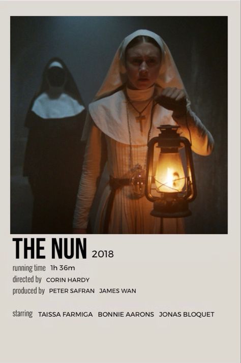 Demonic Nun, Bonnie Aarons, Halloween Movie Poster, Scary Movies To Watch, Beau Film, The Nun, Iconic Movie Posters, Movie Card, Film Posters Minimalist