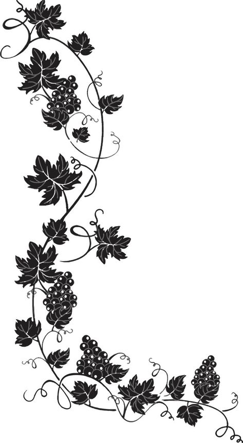 Wine Vine, Wrap Tattoo, Small Forearm Tattoos, Fashion Show Dresses, School Wall Art, Vine Tattoos, Laser Engraved Ideas, Textile Prints Design, Forearm Tattoos