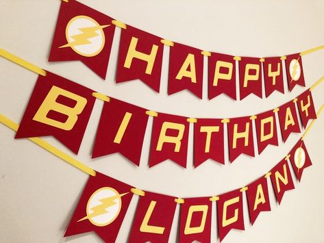 Flash Party Decorations, Flash Birthday Party, Flash Superhero, Superhero Decorations, Cake Printing, Birthday Surprise Party, Superhero Birthday, 10th Birthday, Party Inspiration