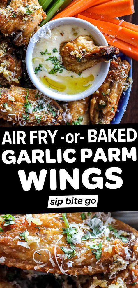 Garlic Parmesan Chicken Wings Chicken Wings Air Fryer, Wings Air Fryer, Dry Rub Chicken Wings, Baked Garlic Parmesan Chicken, Garlic Wings, Parmesan Wings, Garlic Parmesan Wings, Garlic Chicken Wings, Parmesan Chicken Wings