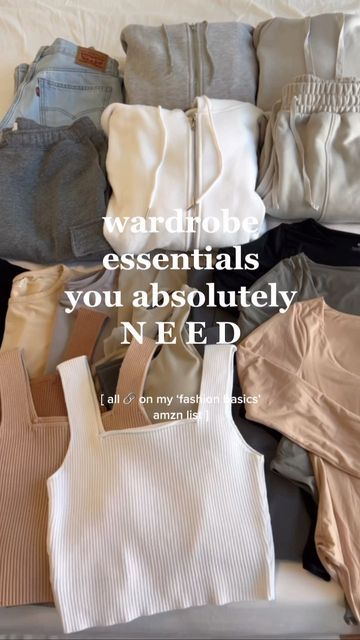 Basics Needed In Wardrobe, Basic Outfits You Must Have, Basic Amazon Finds, Good Amazon Clothes, Wardrobe Nessecities, Basics From Amazon, Good Amazon Finds Clothing, Basic Things You Need In Your Closet, Trendy Clothes On Amazon