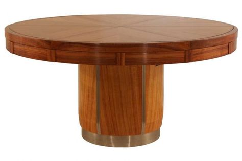 Fletcher Capstan Table Capstan Table, Expanding Dining Table, Expandable Table, Circular Dining Table, Circular Table, Expandable Dining Table, Furniture Maker, Furniture Inspiration, Electric Motor