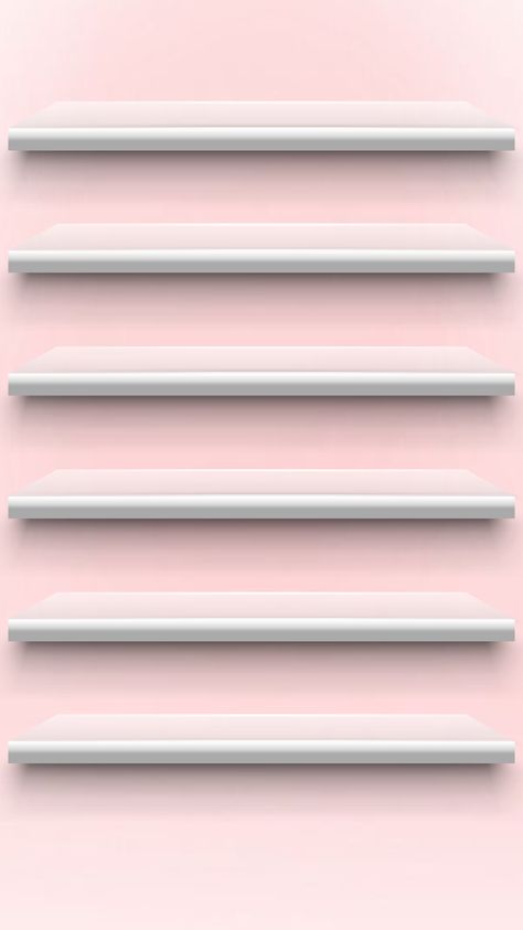 Cute Icons App, Fun Walls, Shelf Wallpaper, Pink Shelves, Plain Wallpaper Iphone, Wallpapers Ideas, Lockscreen Iphone, Pink Wallpapers, Iphone Ideas