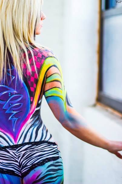 kristens body painting Body Painting, Face And Body, That Look, Neon, Paint