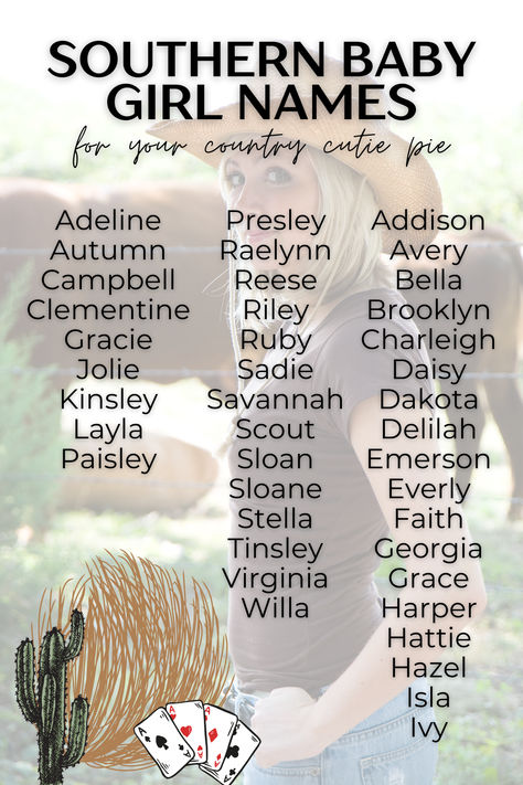 Looking for the perfect name for your little southern belle? 💕 From timeless classics to charming modern picks, these baby names are full of southern elegance and charm! 🌿✨  📌 Save this for inspiration!  #SouthernBabyNames #BabyGirlNames #BabyNameInspo #SouthernCharm #MamaToBe Baby Names Country Southern, Southern Belle Names, Baby Nanes, Sims 4 Names, Country Baby Girl Names, Southern Baby Girl Names, Southern Boy Names, Southern Girl Names, Country Girl Names