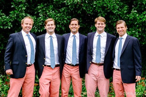 Ushers looking sharp in Nantucket reds. Nantucket Wedding, Nantucket Red, Yacht Club Wedding, Preppy Southern, June Wedding, Preppy Look, Yacht Club, Club Wedding, Red Wedding