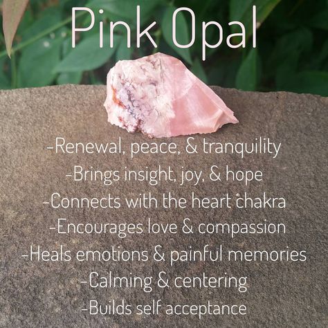 Pictured is Australian Pink Opal.  Pink Opal is a love inspiring stone that helps to build compassion & ease emotional turbulence. Pink Opal was considered good luck to the Ancient Romans & the stone of the Gods. Pink Opalite Meaning, Pink Opal Crystal Meaning, Pink Opal Meaning, Crystals Healing Properties, Spiritual Crystals, Gemstone Meanings, Crystal Therapy, Crystal Healing Stones, Crystal Magic