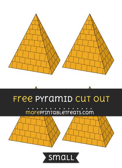 Free Pyramid Cut Out - Small Size Printable Pyramid Template Free Printable, Pyramid Box, Beach Wall Collage, Group Ideas, Computer Paper, Egypt History, History Class, Templates Printable Free, Smash Book