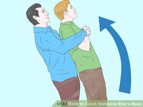 4 Ways to Crack Someone Else's Back - wikiHow Cracking Your Back, Wing Chun Martial Arts, Close Quarters Combat, Combat Arms, Wing Chun Kung Fu, Self Defense Moves, Gourmet Salt, Self Defense Techniques, Martial Arts Techniques